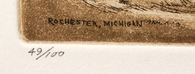 Two Signed Limited Edition Aquatint Etchings by Stephen Pugsley