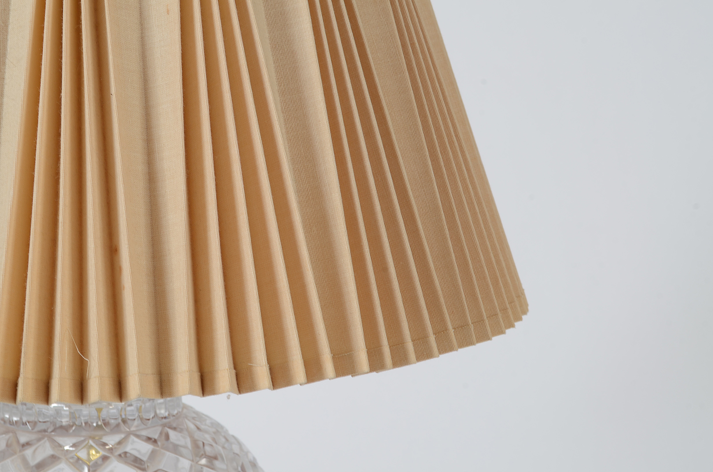Crystal and Gold Tone Table Lamp