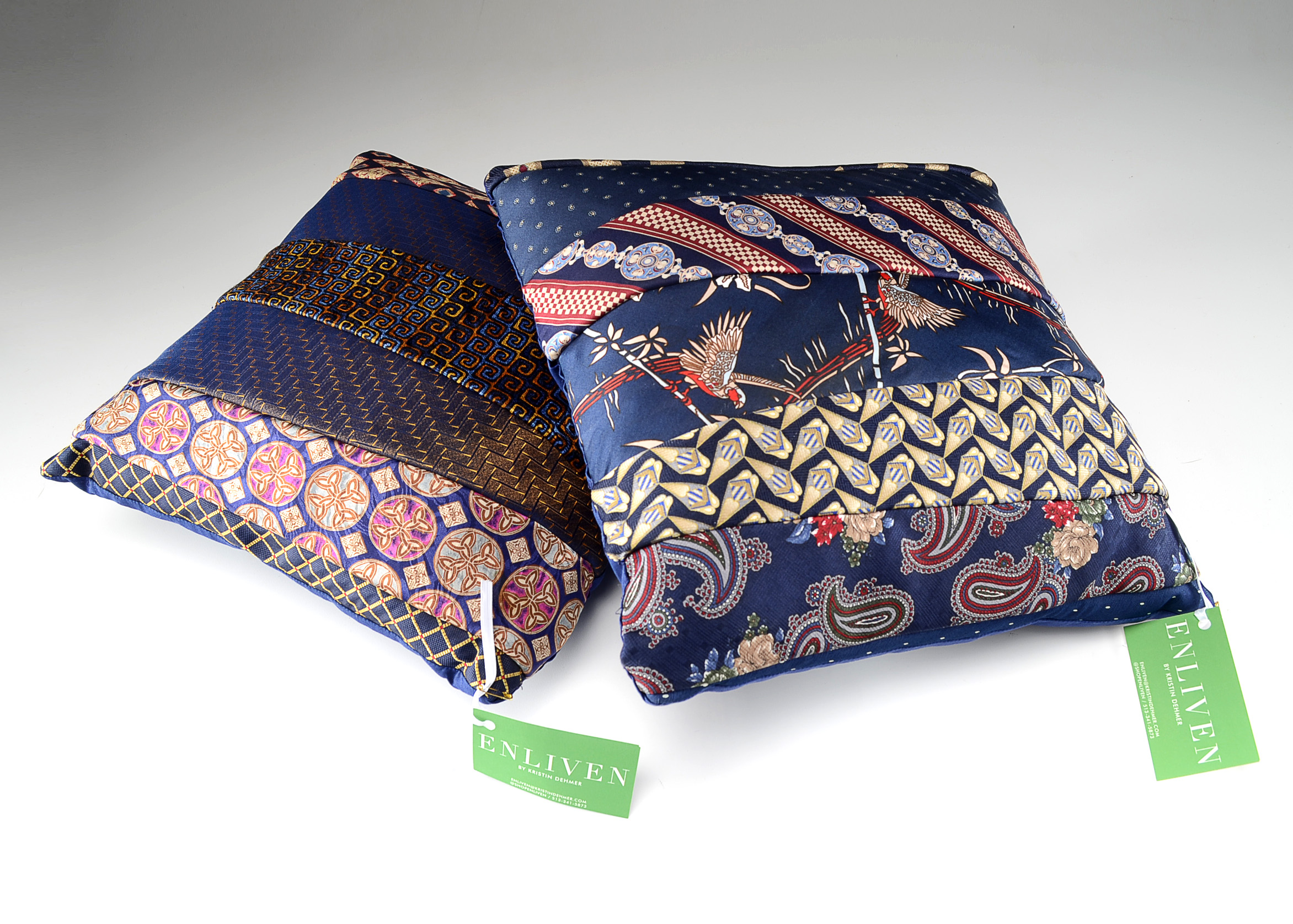 Two Artisan Made Accent Pillows by Kristin Dehmer