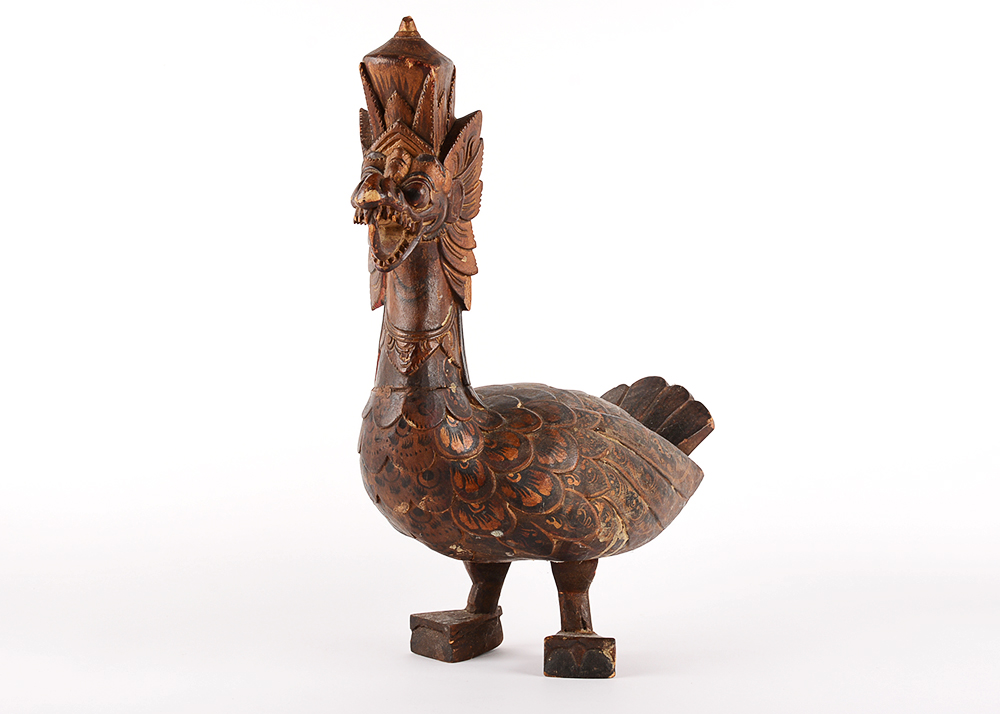 Antique Carved Garuda Bird Sculpture
