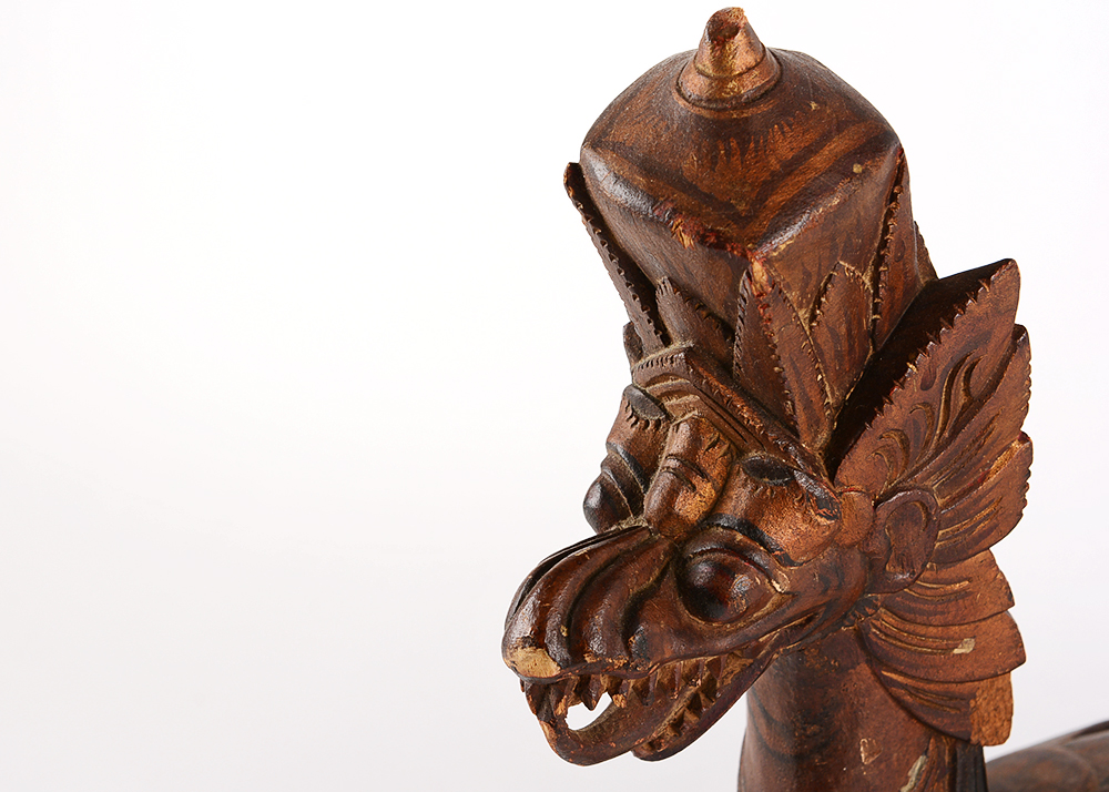 Antique Carved Garuda Bird Sculpture
