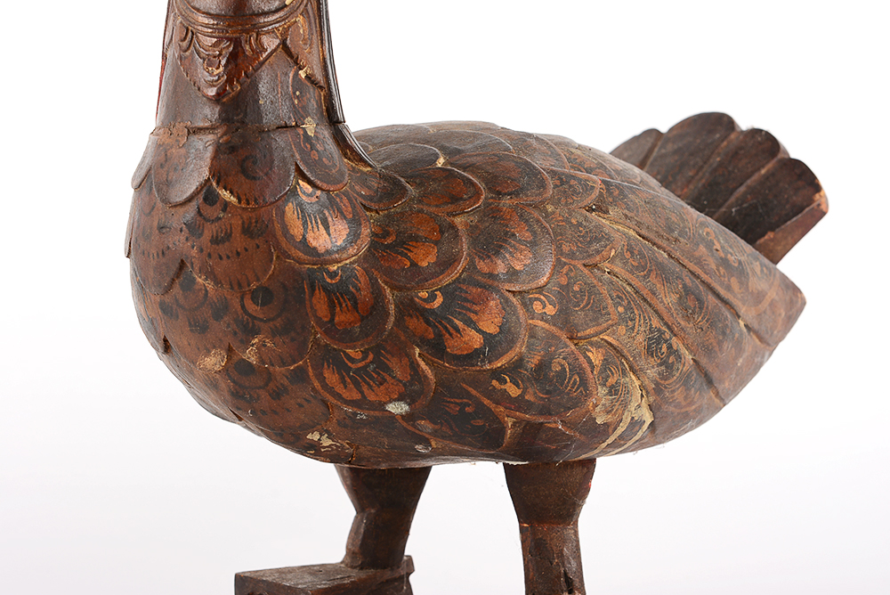 Antique Carved Garuda Bird Sculpture