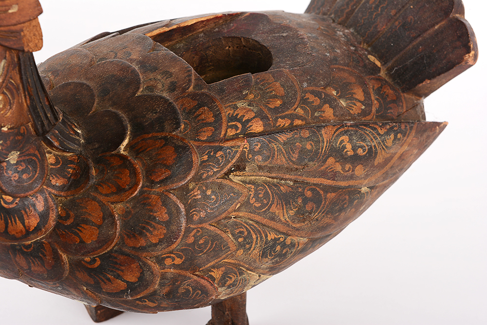 Antique Carved Garuda Bird Sculpture