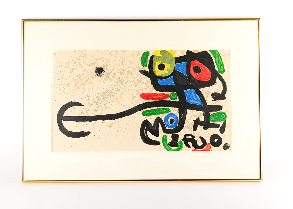 Original Joan Miro Lithograph Titled "Owl"