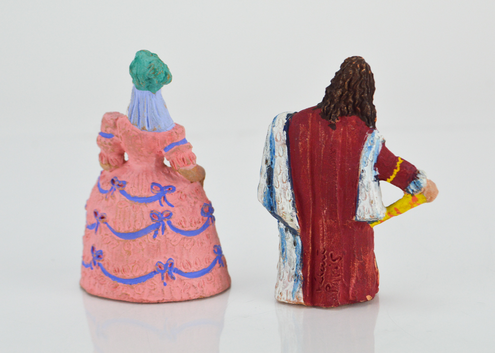 Vintage Terracotta French Historic Figures