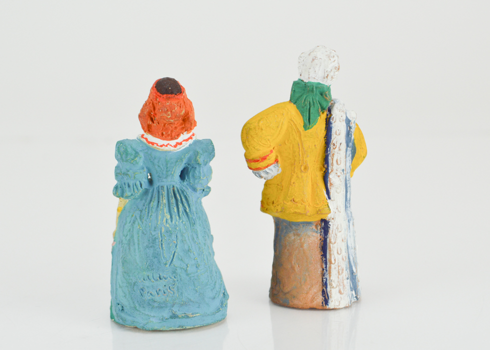 Vintage Terracotta French Historic Figures