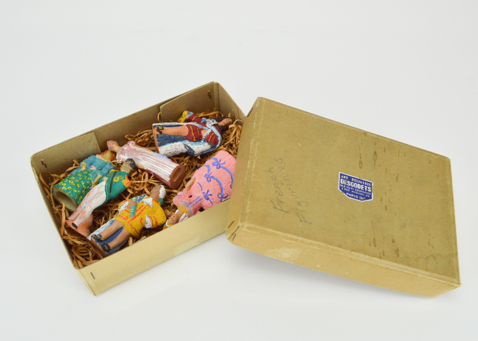 Vintage Terracotta French Historic Figures