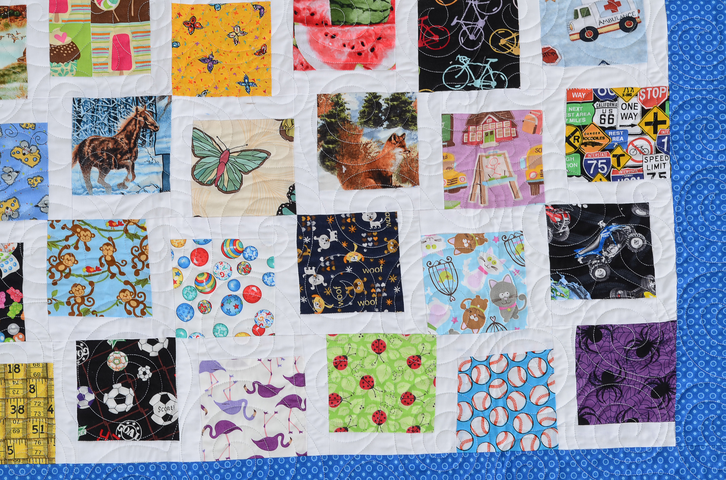 Artisan Made "I Spy" Children's Quilt by Robin Nielsen