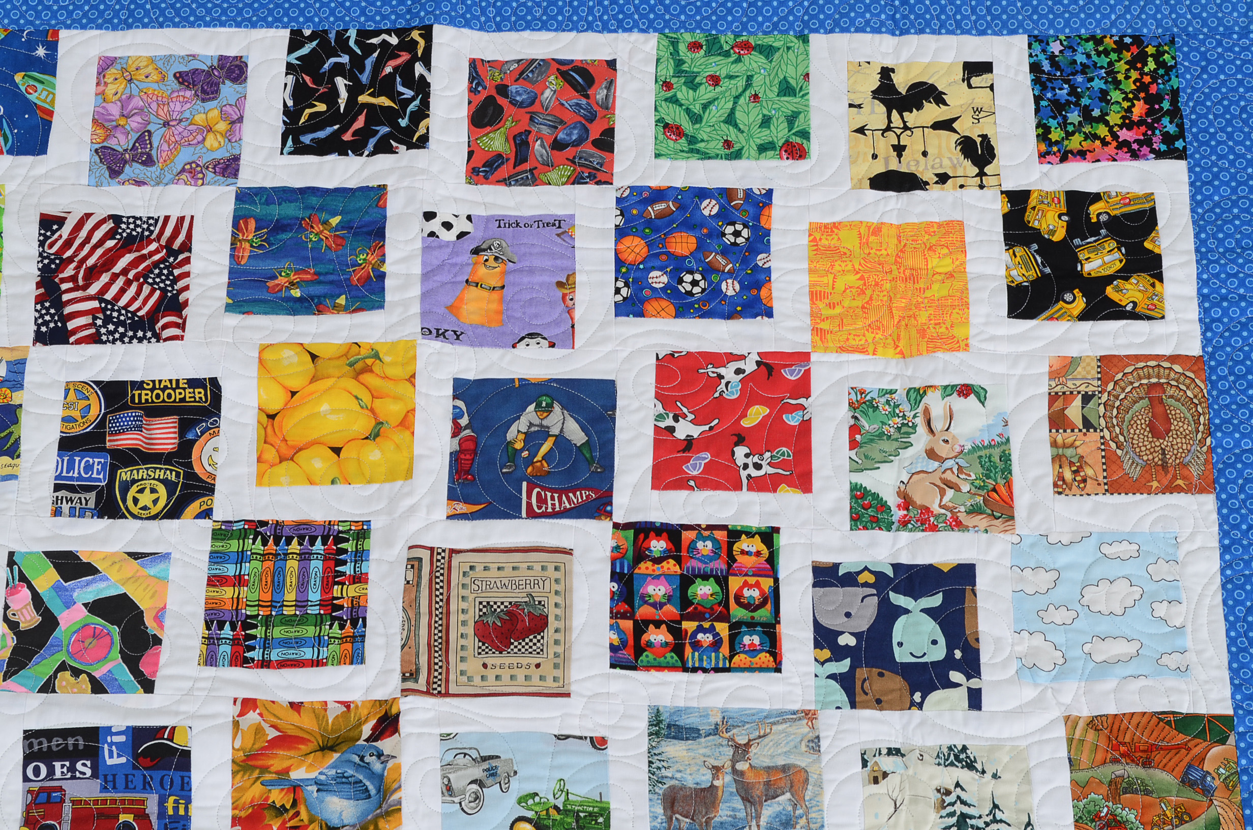 Artisan Made "I Spy" Children's Quilt by Robin Nielsen