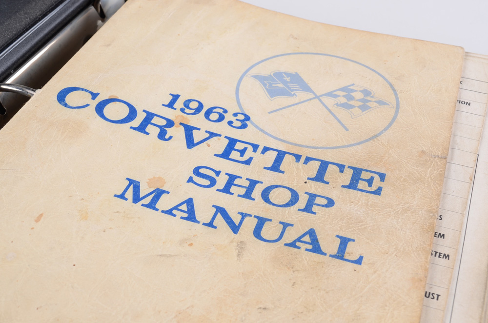 Assorted Vintage Car Manuals, Corvette, Austin Healey