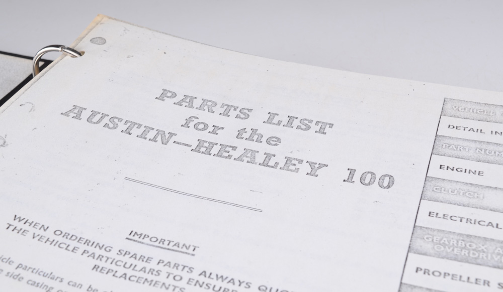 Assorted Vintage Car Manuals, Corvette, Austin Healey