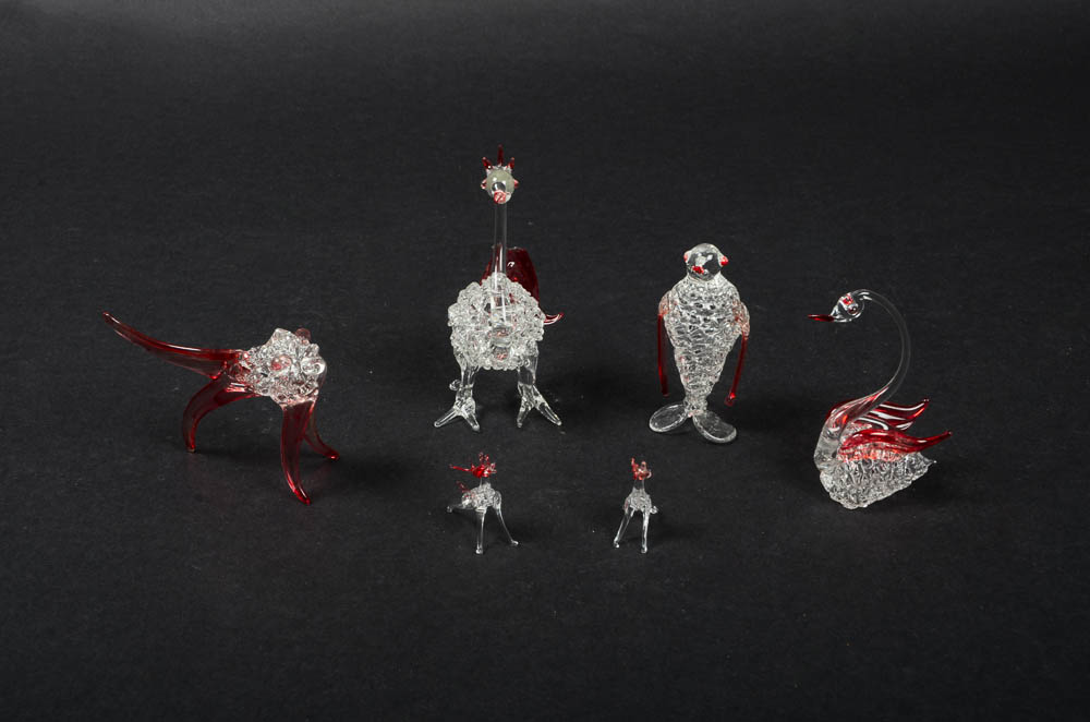 Spun Glass Figurines