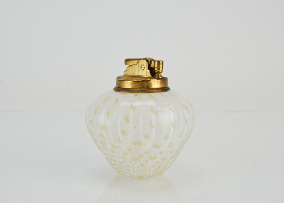 Murano Style Vintage Glass Smoking Set