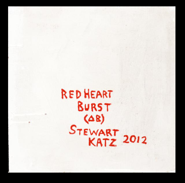 Original Stewart Katz "Redheart Burst" Acrylic on Board