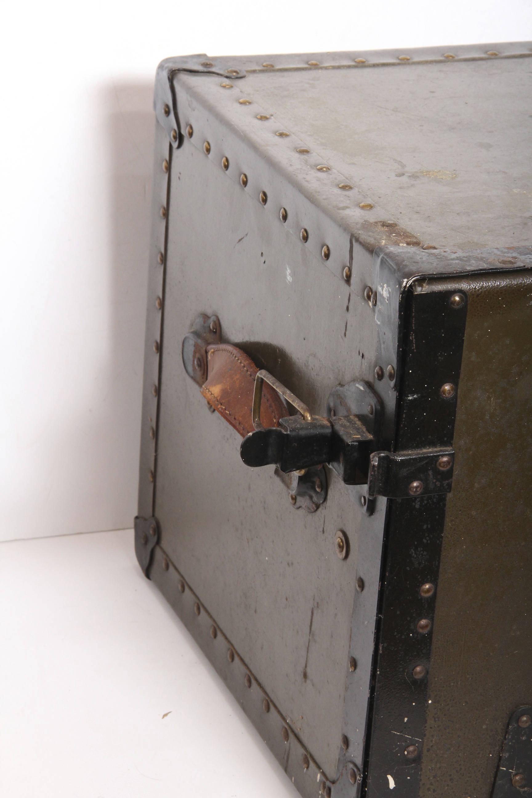 Vintage U.S. Military Officer's Field Desk Wood Drawer Interior