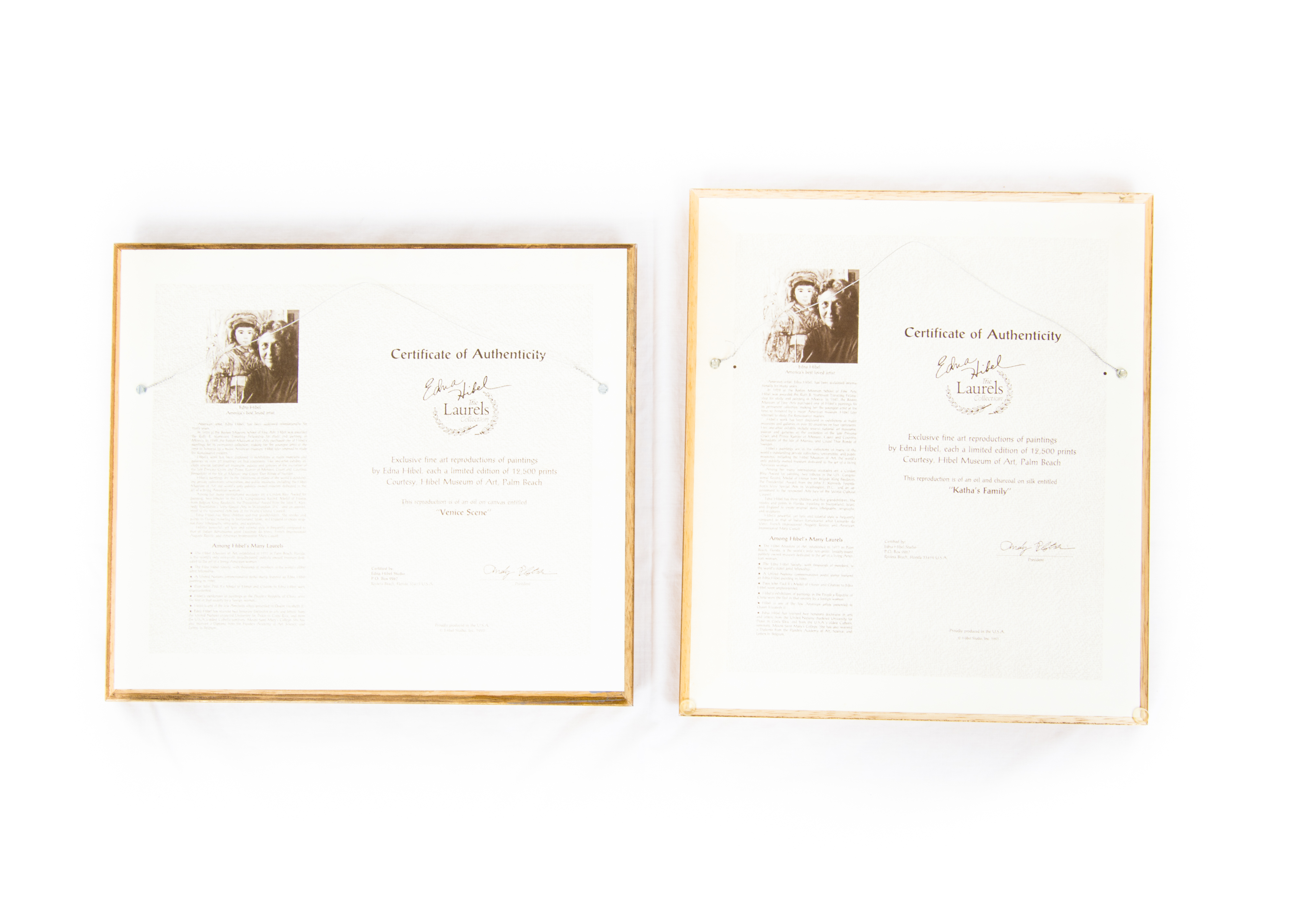 Edna Hibel Laurels Collection Offset Lithographs