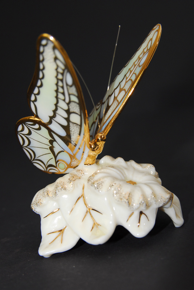 Lenox Cat and Butterfly Figurines