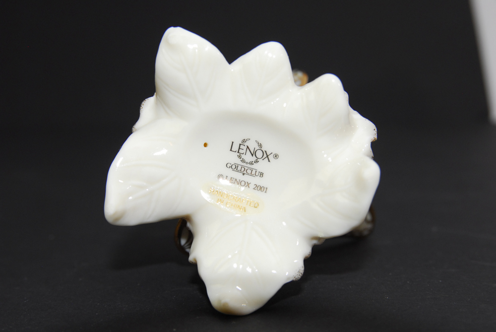 Lenox Cat and Butterfly Figurines