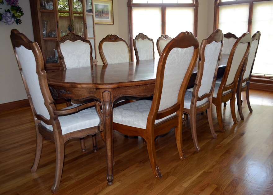 Thomasville French Provincial Style Dining Table and Chairs