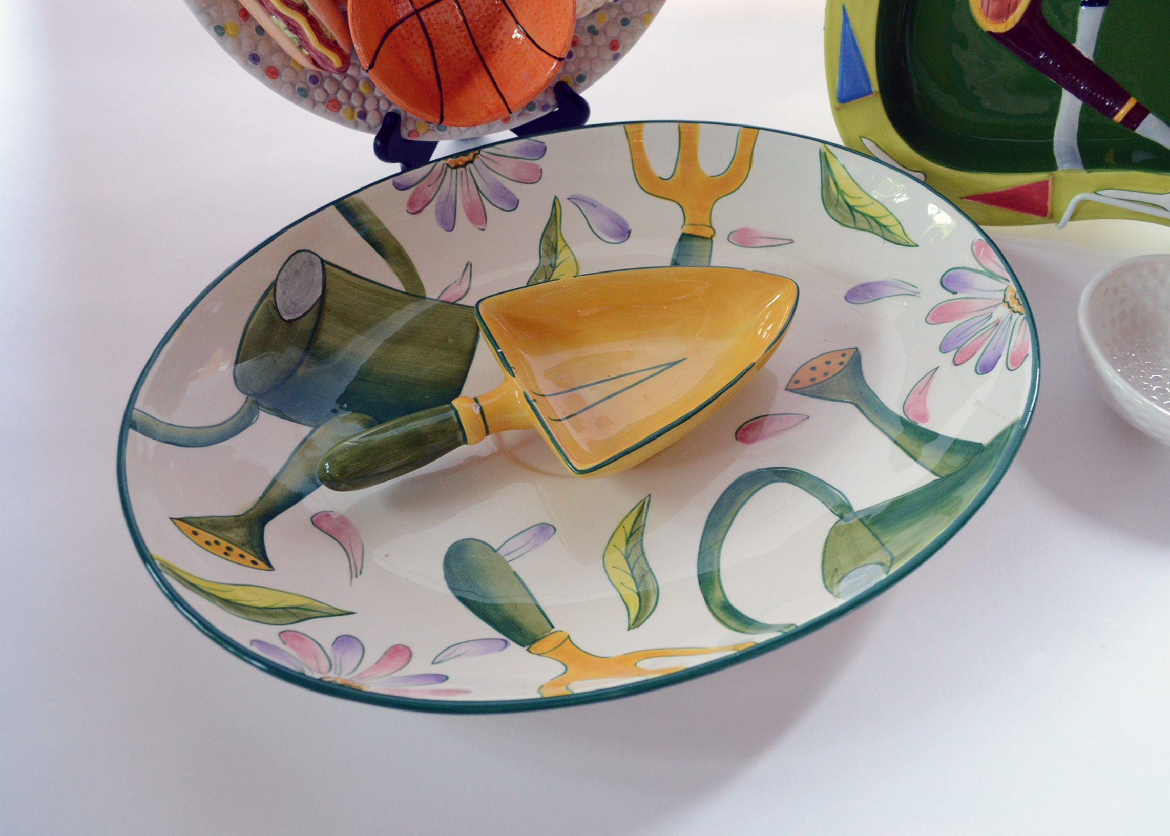 Collection of Decorative Ceramic Serving Platters