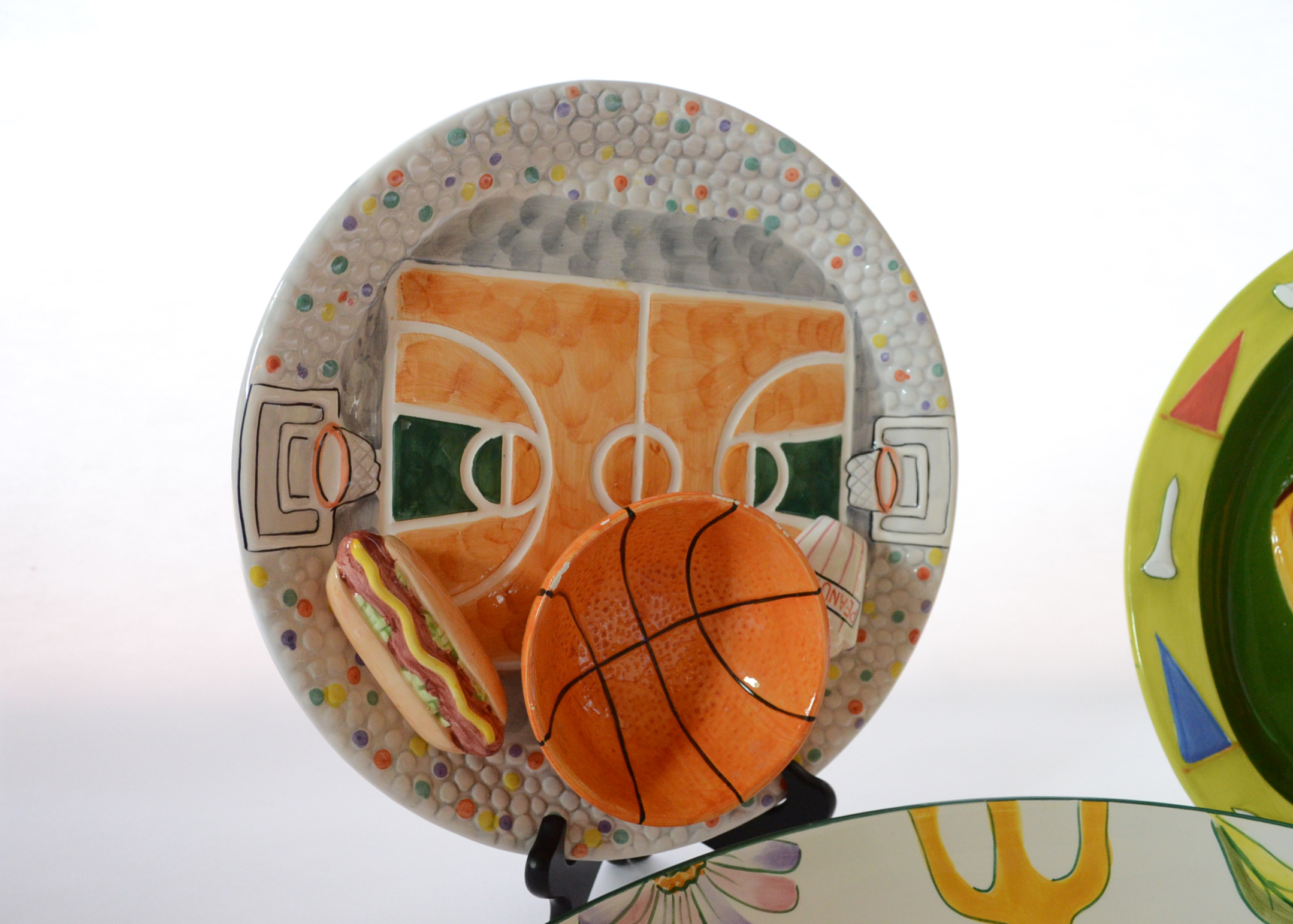 Collection of Decorative Ceramic Serving Platters