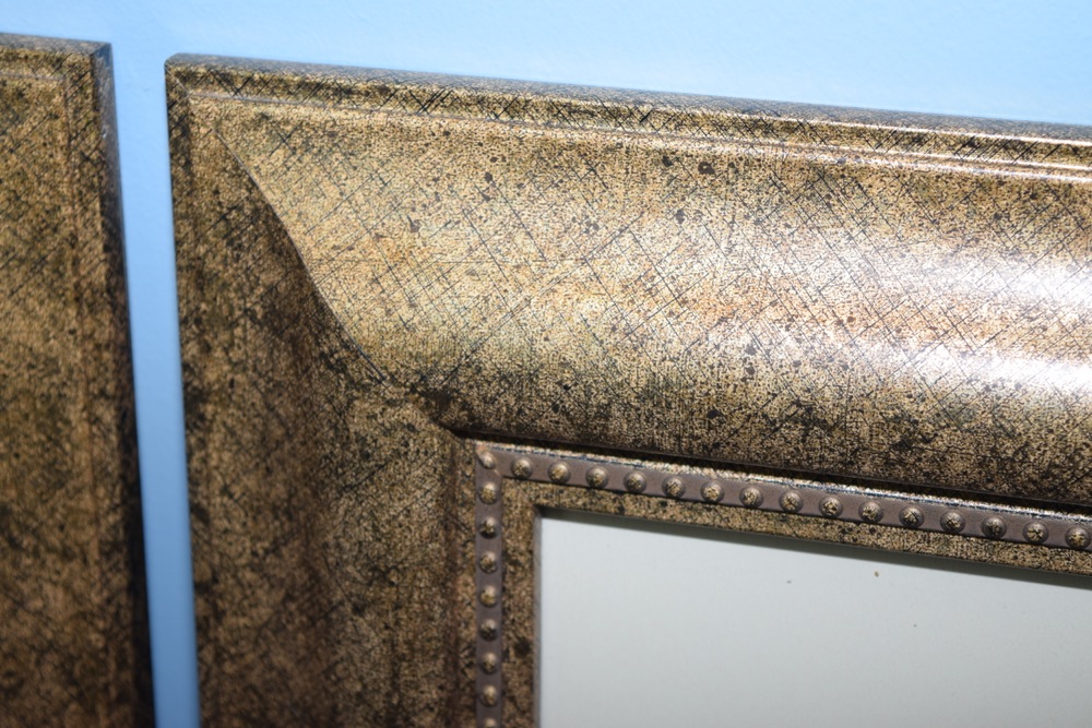 Pair of Matching Prints in Gold-Tone and Black Frame