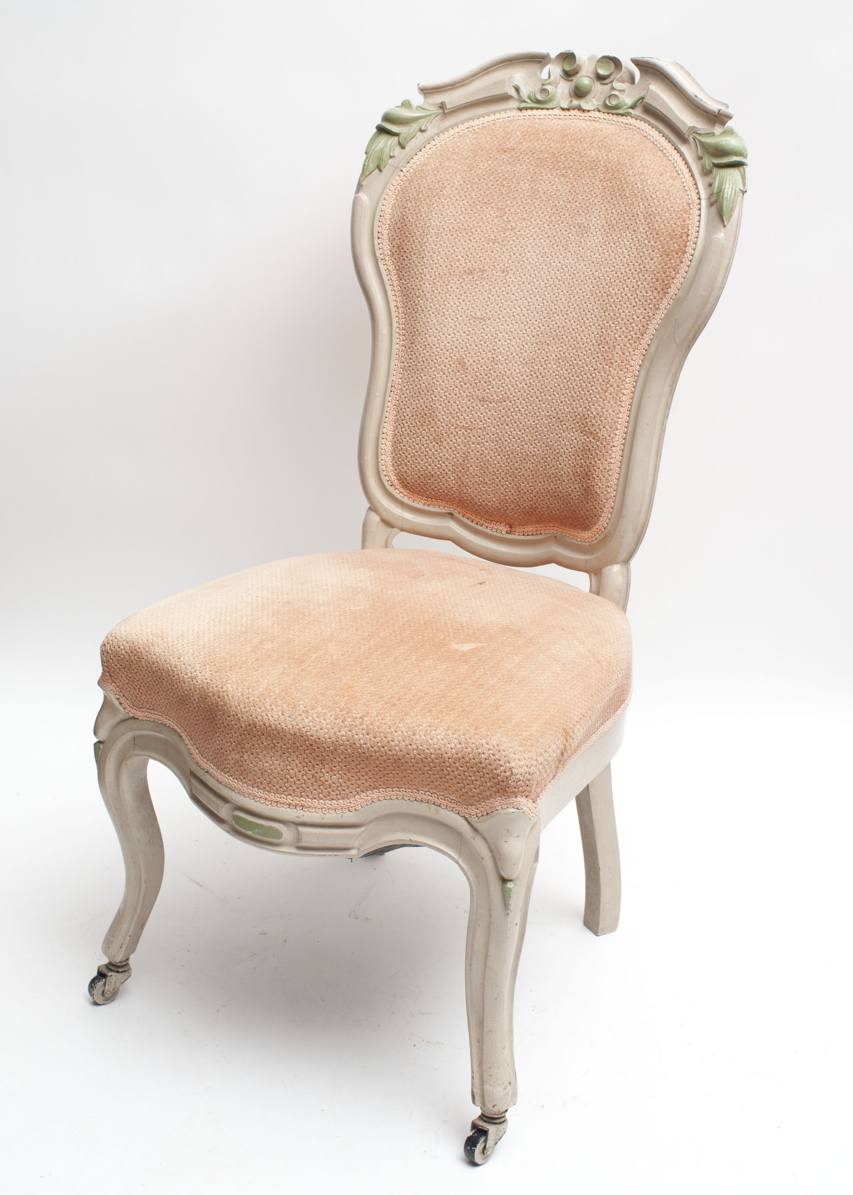 Pair of Rococo Revival Style Upholstered Chairs