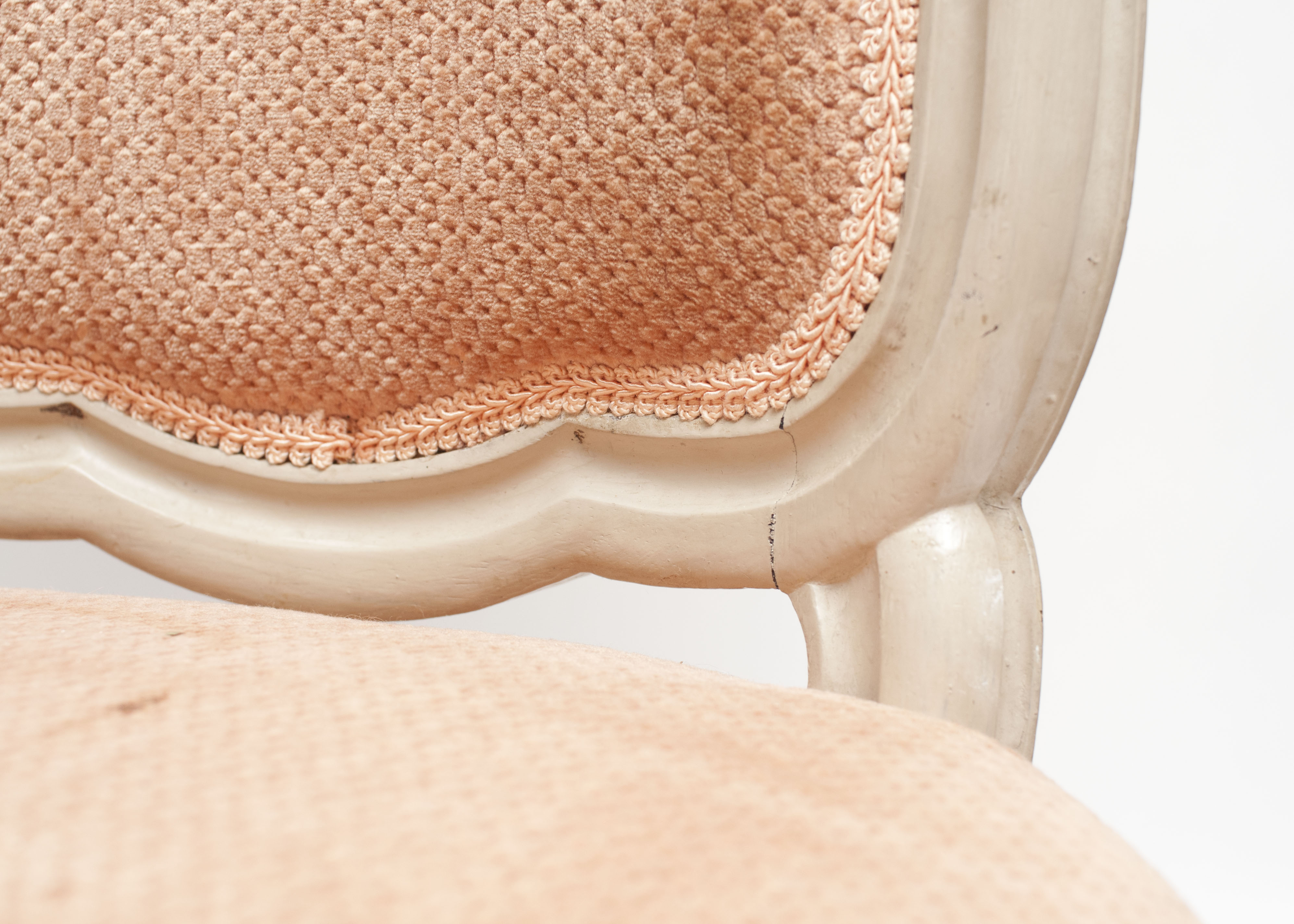 Pair of Rococo Revival Style Upholstered Chairs