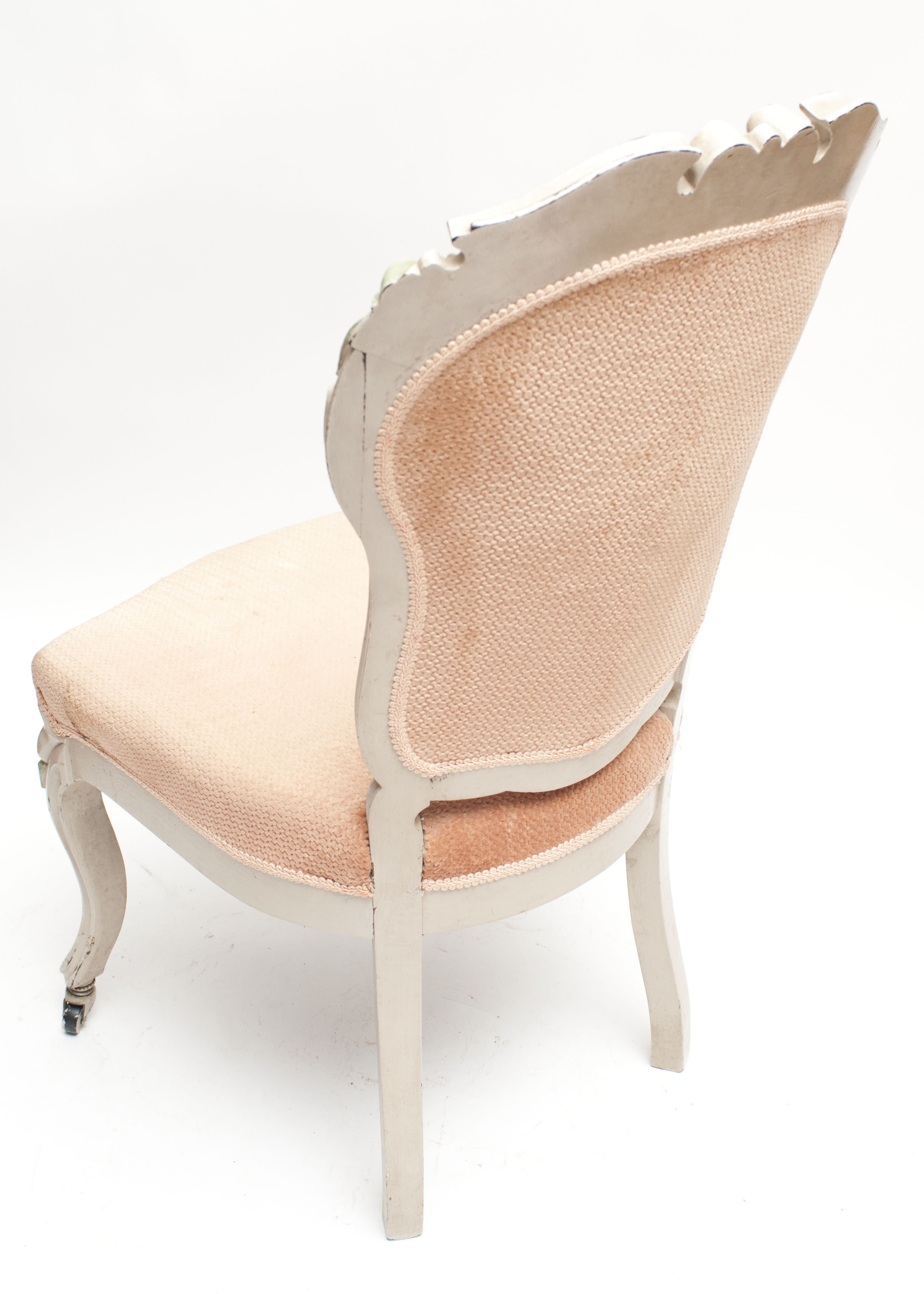 Pair of Rococo Revival Style Upholstered Chairs