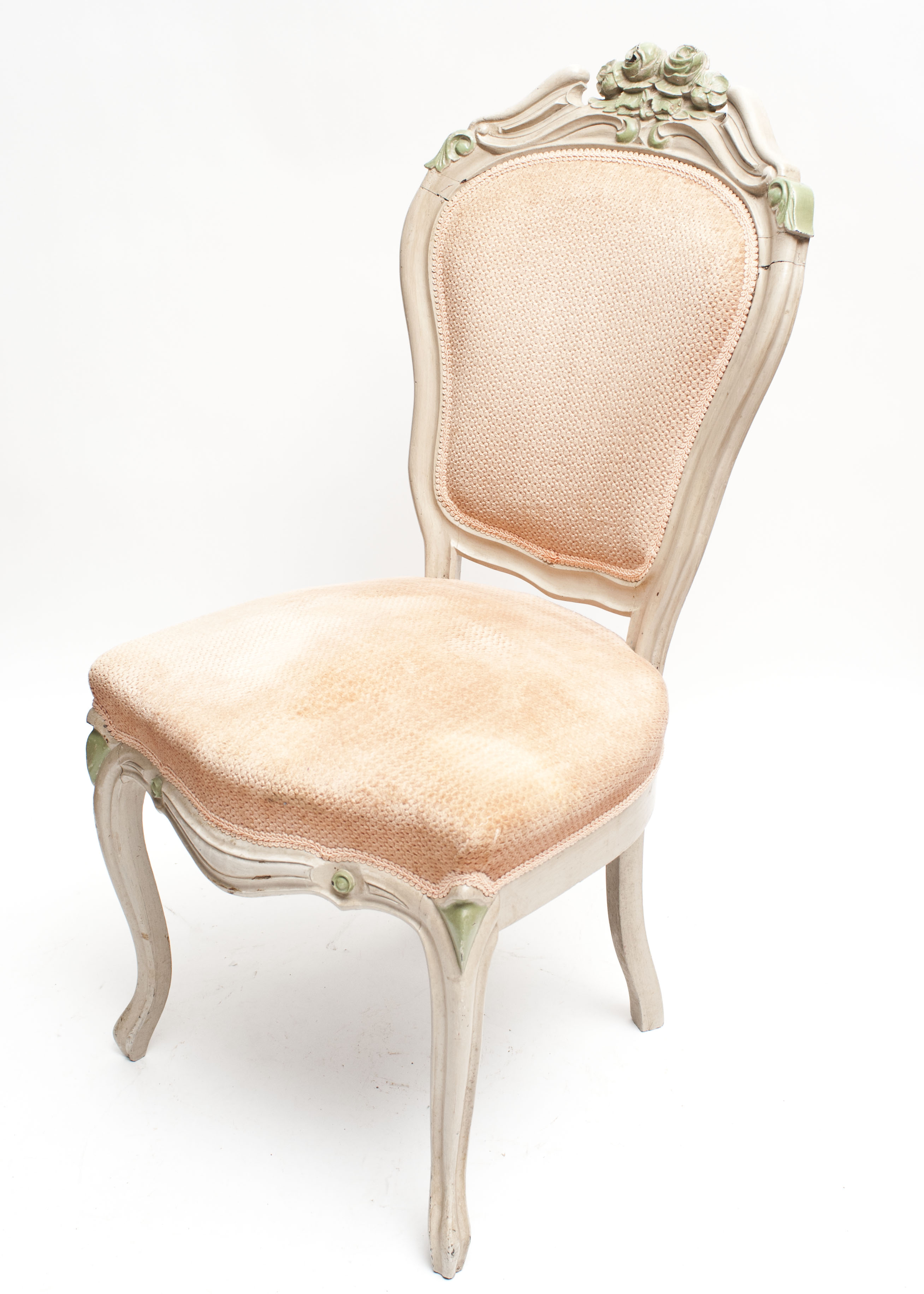 Pair of Rococo Revival Style Upholstered Chairs