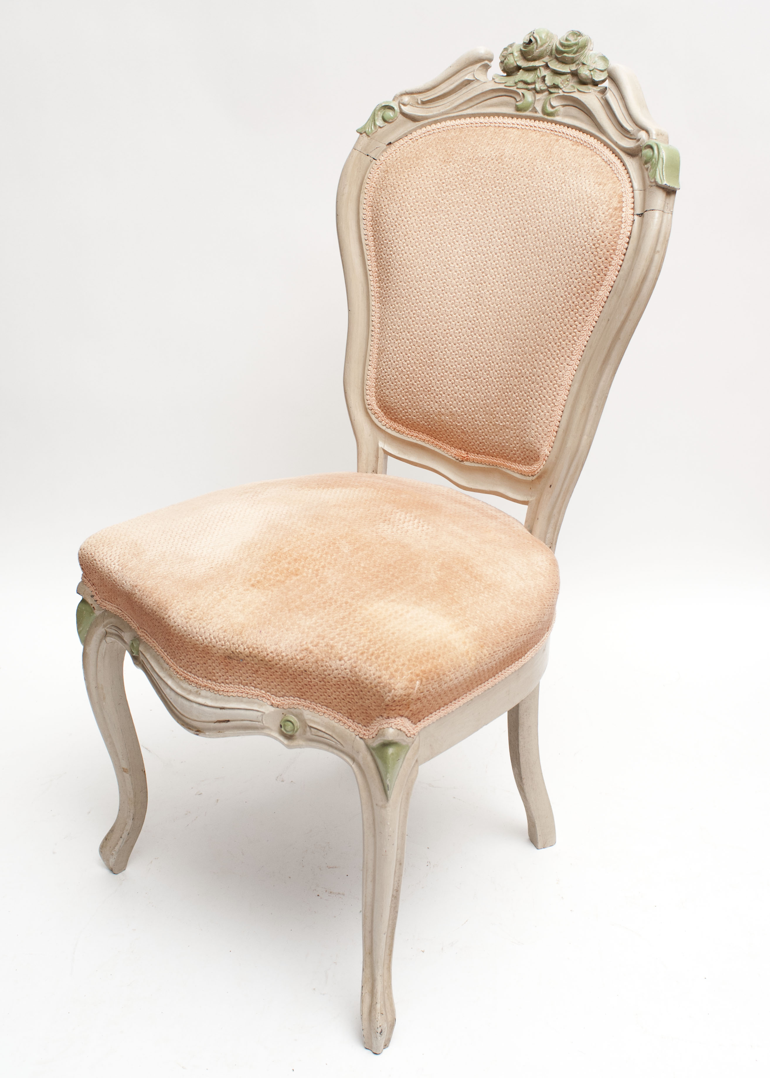 Pair of Rococo Revival Style Upholstered Chairs