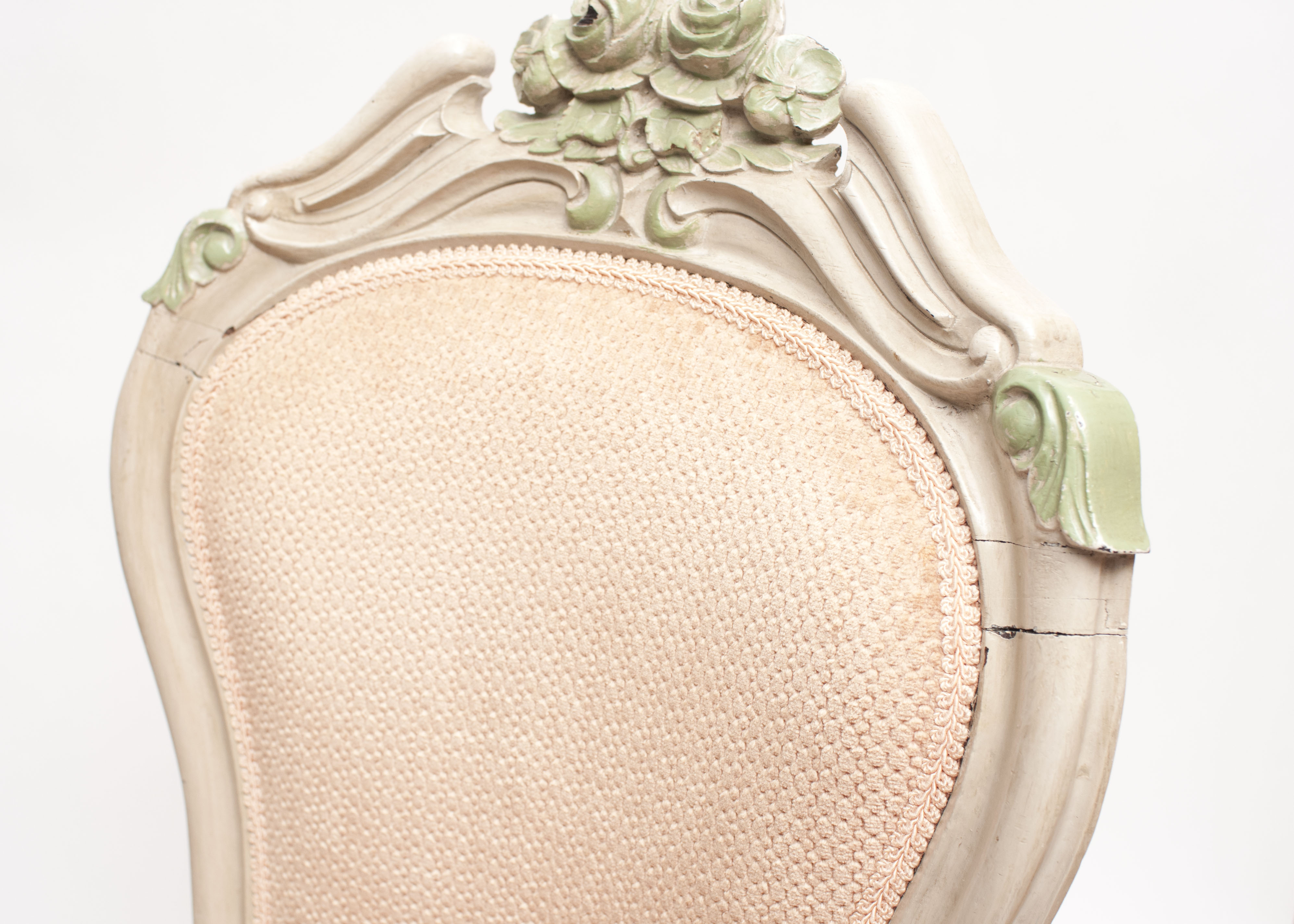 Pair of Rococo Revival Style Upholstered Chairs