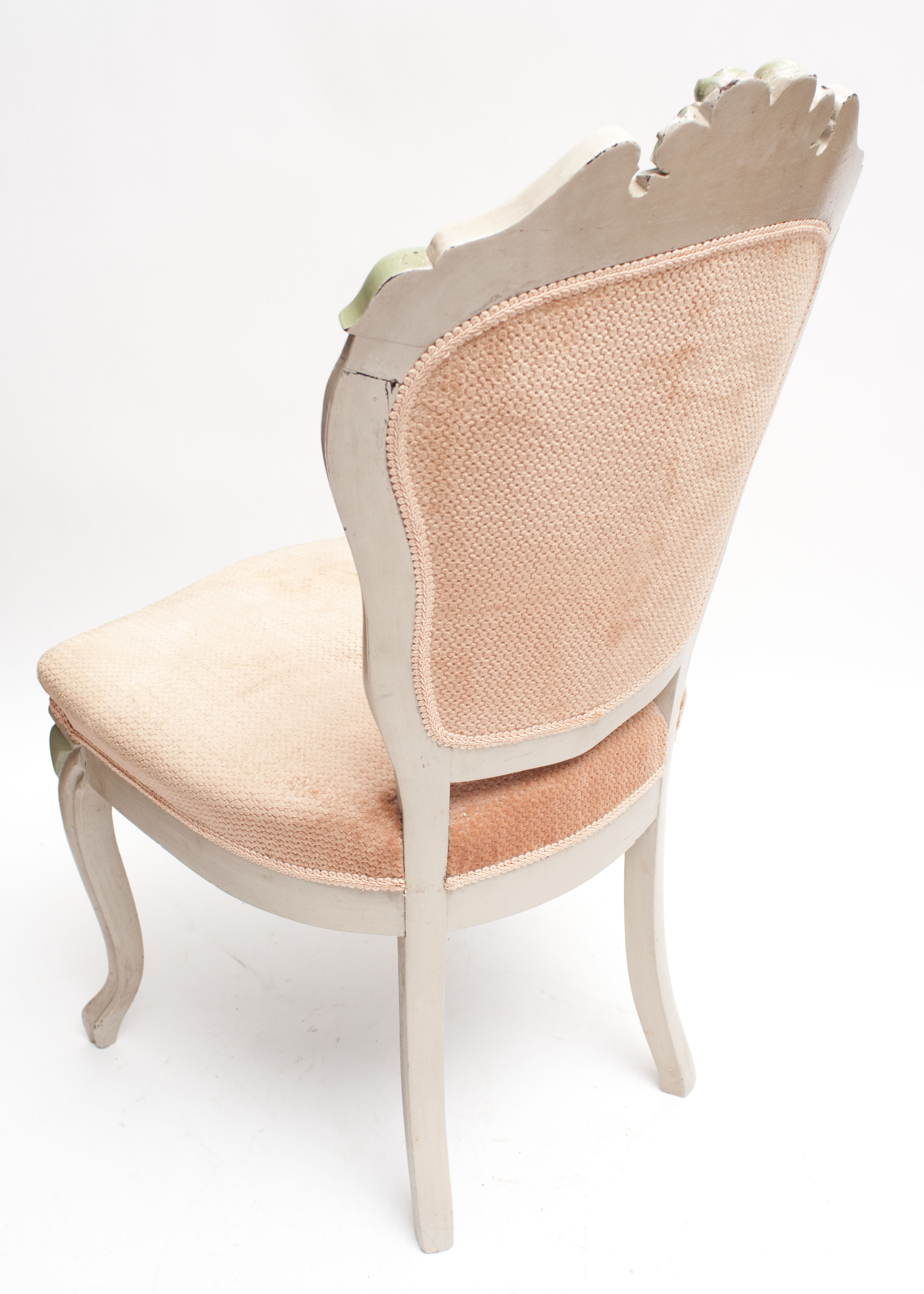 Pair of Rococo Revival Style Upholstered Chairs