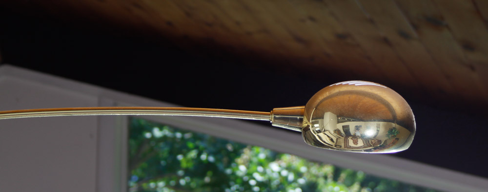 Gold-Toned Five Light Floor lamp