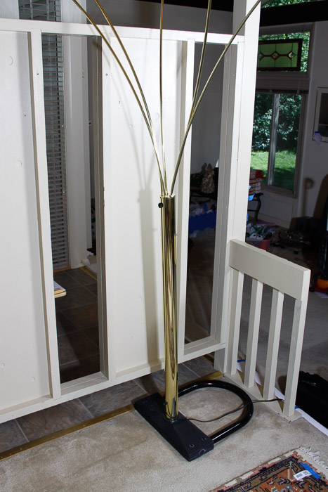 Gold-Toned Five Light Floor lamp