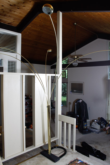 Gold-Toned Five Light Floor lamp