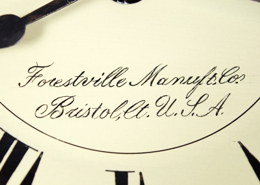 Rare J.C. Brown Acorn Shelf Clock with "Residence" Painting