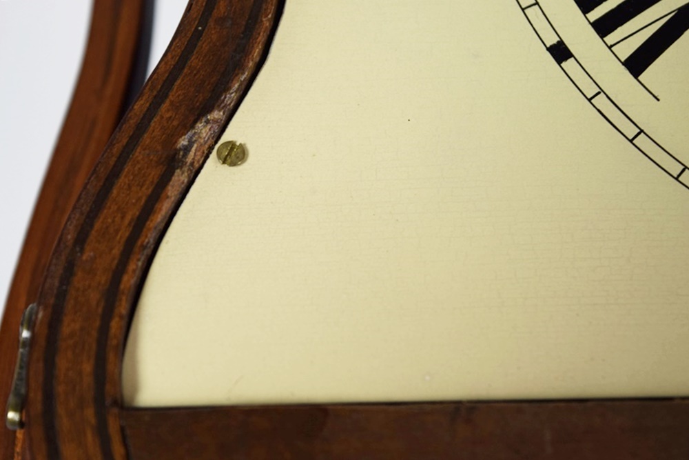 Rare J.C. Brown Acorn Shelf Clock with "Residence" Painting