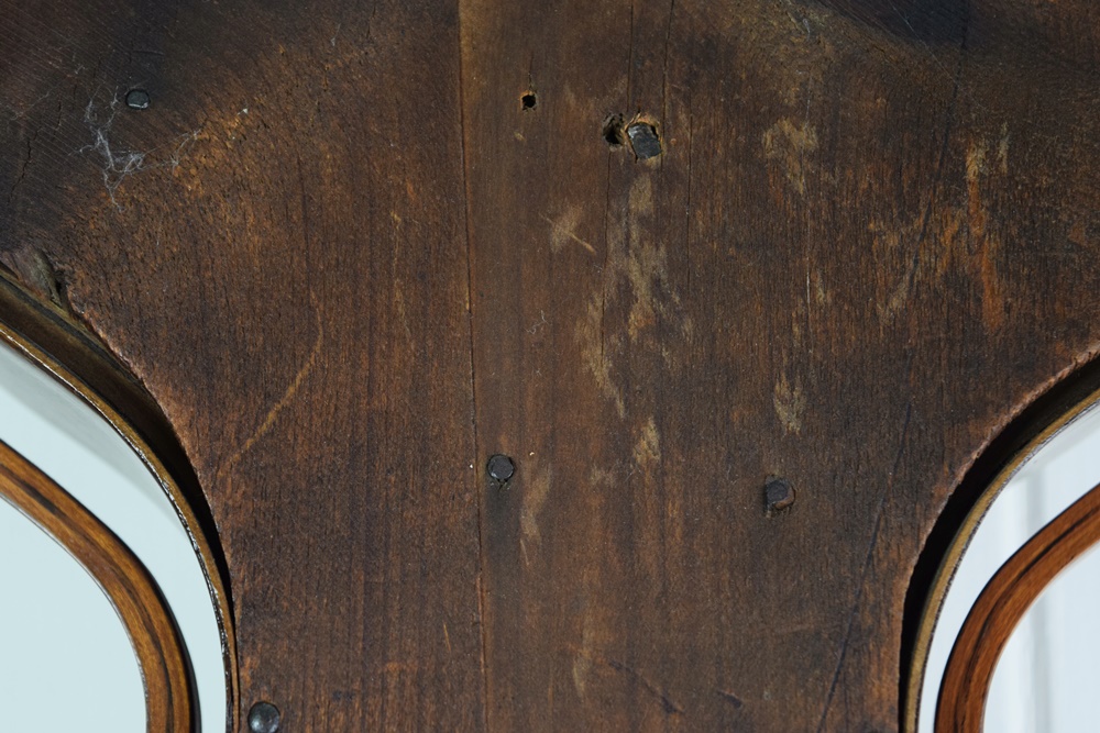 Rare J.C. Brown Acorn Shelf Clock with "Residence" Painting