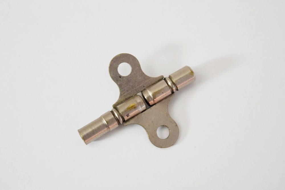 Rare J.C. Brown Acorn Shelf Clock with "Residence" Painting