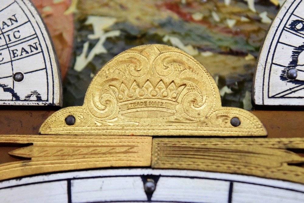 Herschede Mahogany Hall Clock with Movement Marked "Germany"
