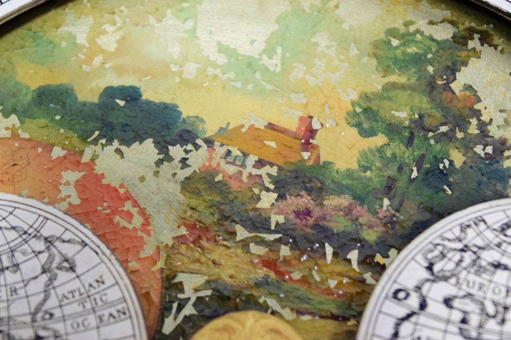 Herschede Mahogany Hall Clock with Movement Marked "Germany"