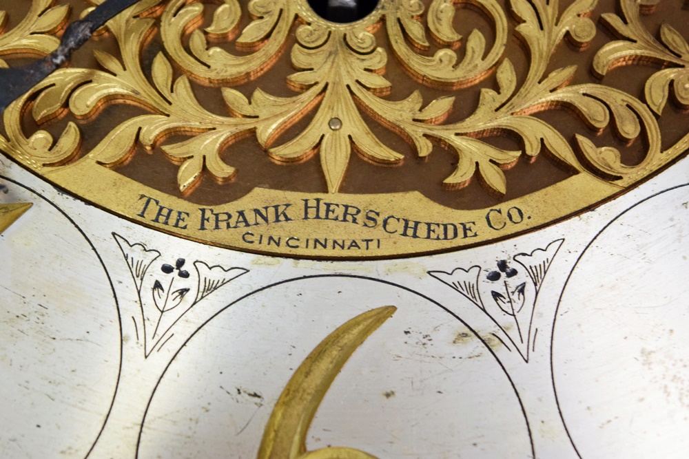 Herschede Mahogany Hall Clock with Movement Marked "Germany"