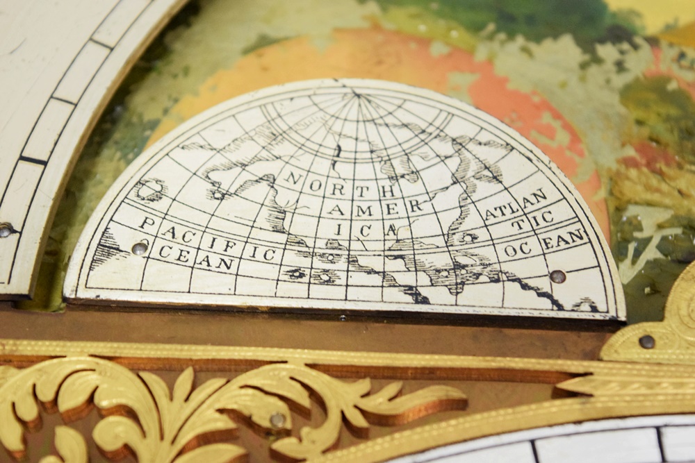 Herschede Mahogany Hall Clock with Movement Marked "Germany"