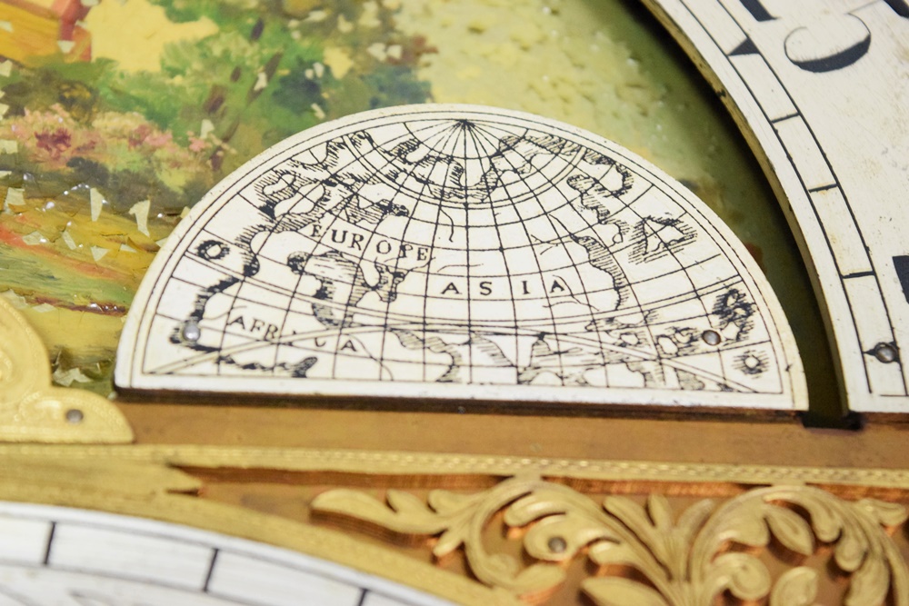 Herschede Mahogany Hall Clock with Movement Marked "Germany"