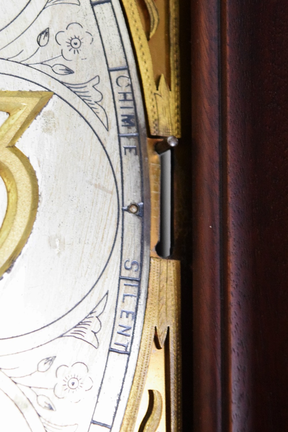 Herschede Mahogany Hall Clock with Movement Marked "Germany"