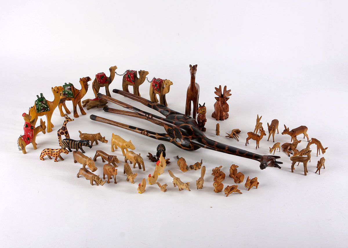 Hand Carved Wood Animals