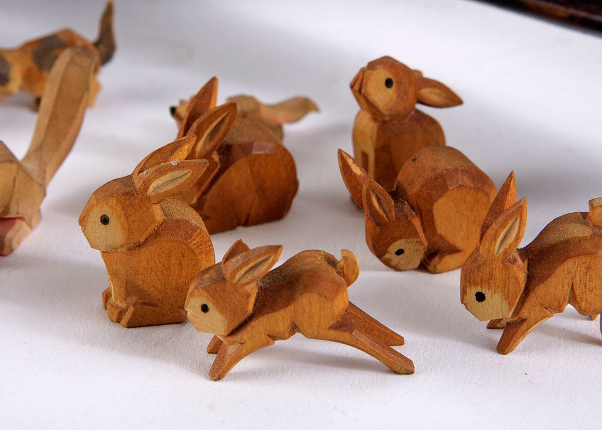 Hand Carved Wood Animals