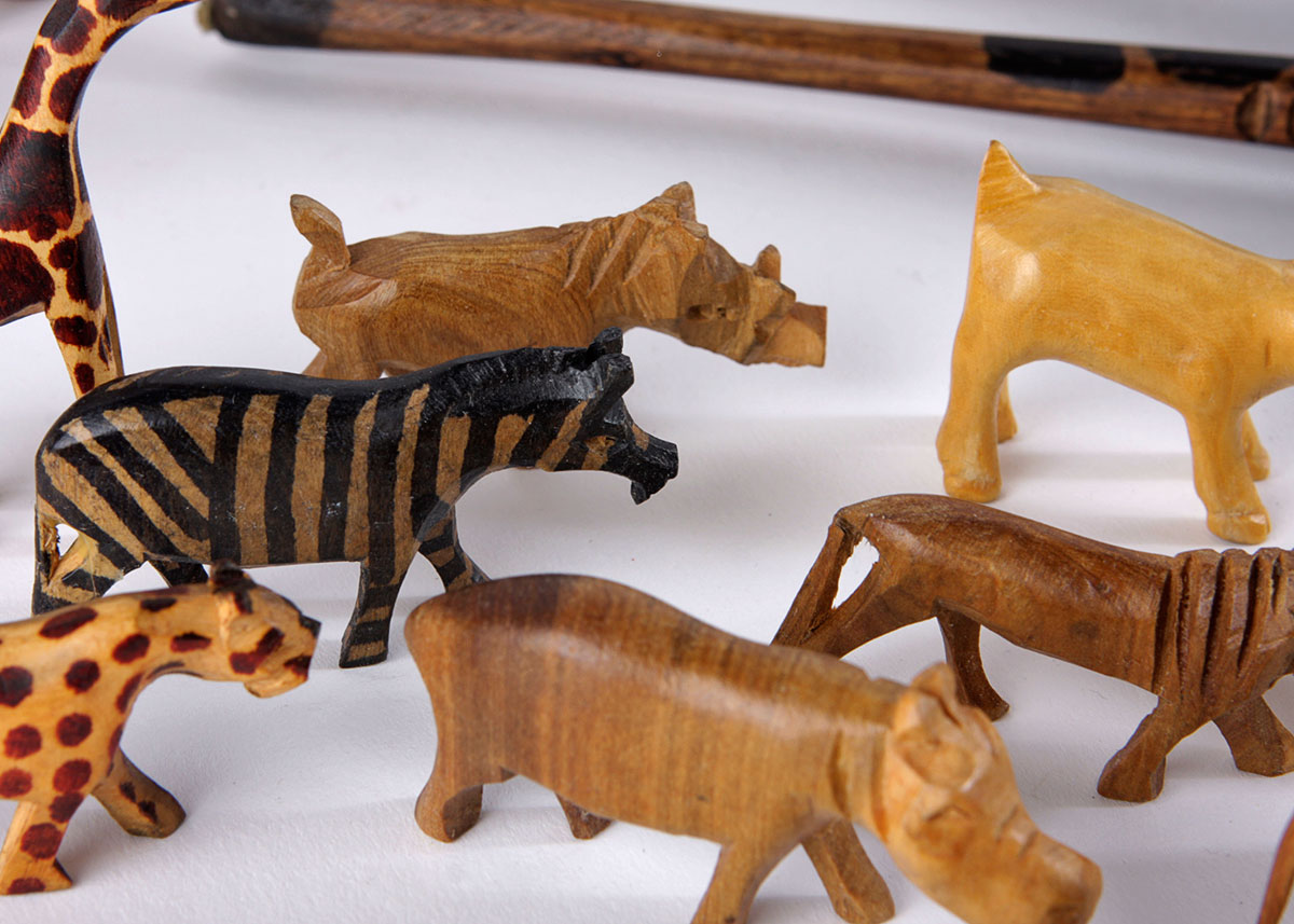 Hand Carved Wood Animals