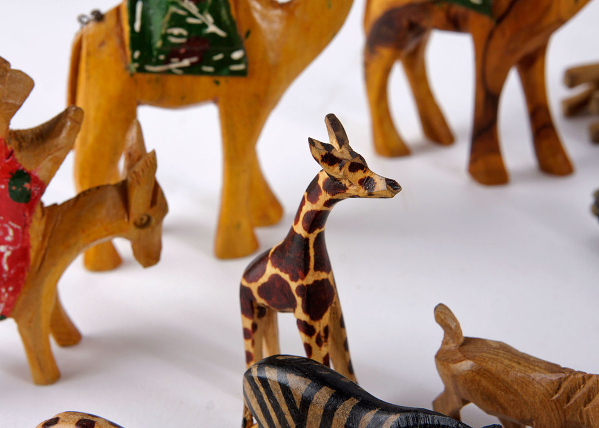 Hand Carved Wood Animals